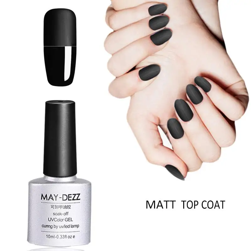 10 мл матовый гель лаки для светодио дный ногтей УФ светодиодная лампа Matt Top Coat лак