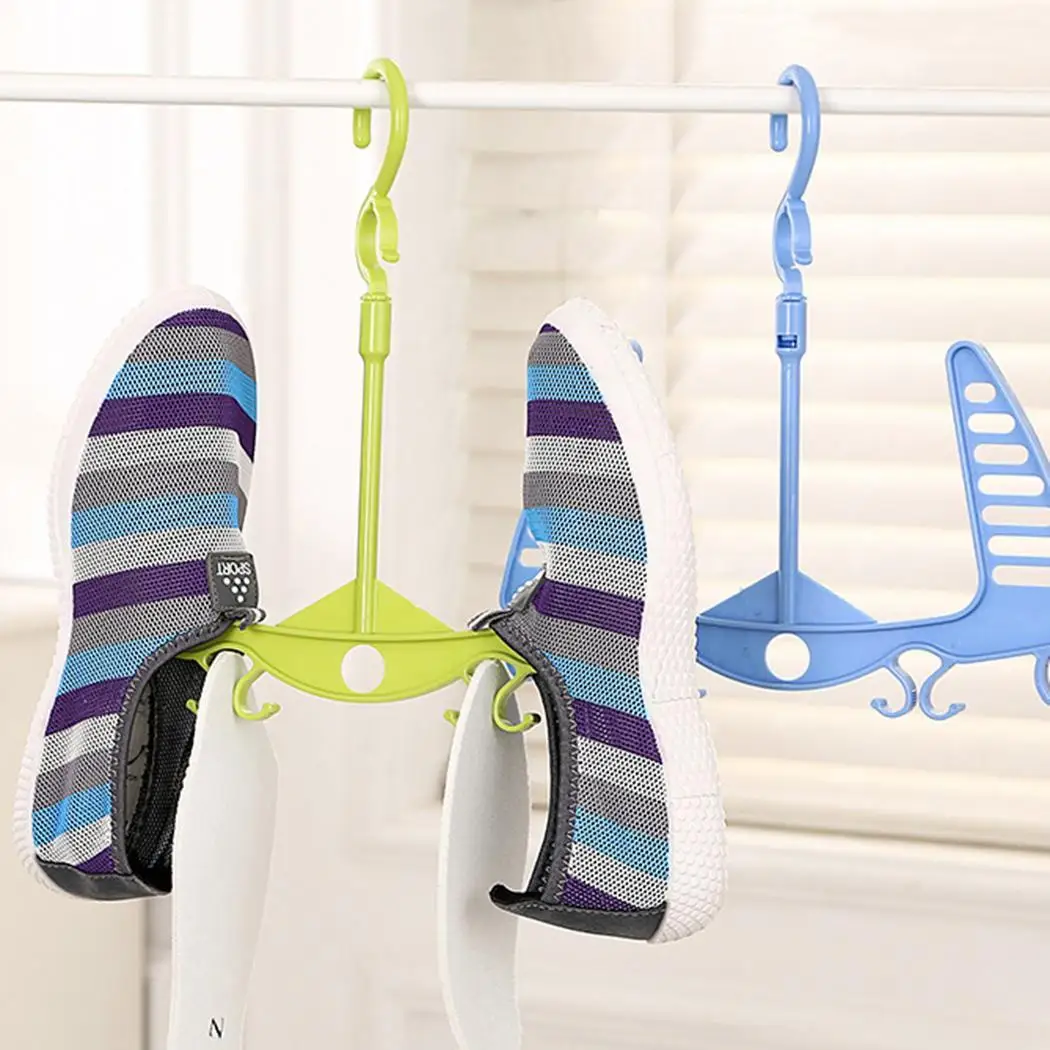 Balcony Insoles Solid Drying Rack Balcony Hanging Organizer Shoes 1 Hanger Holder Shoes etc Outdoor Piece Laundry Home