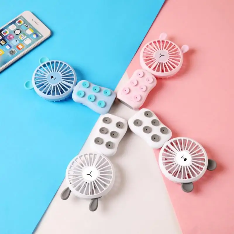 

c Cartoon Portable Handheld Fans with LED Night Light Summer Cooling Fan Cooler Air Ventilationer for Home Outdoor