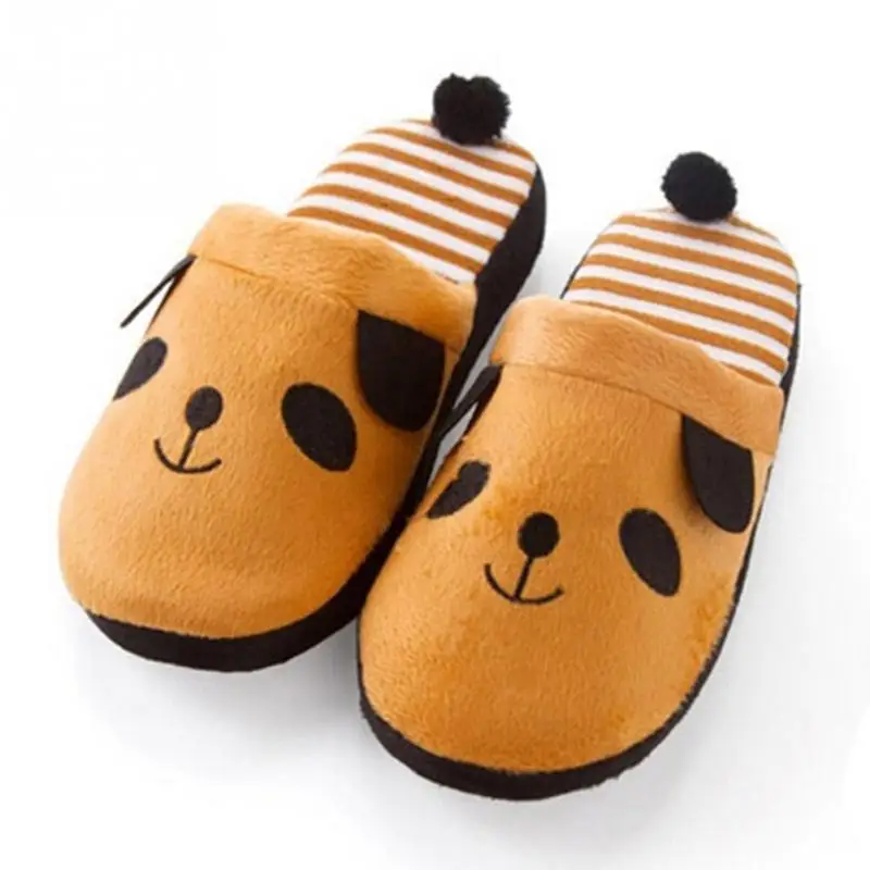 

Women's Autumn Winter Slipper Coral Velvet Warm Soft Anti-slip Home Slippers Lovely Animal Plush Shoes With Tail Shoe #1022