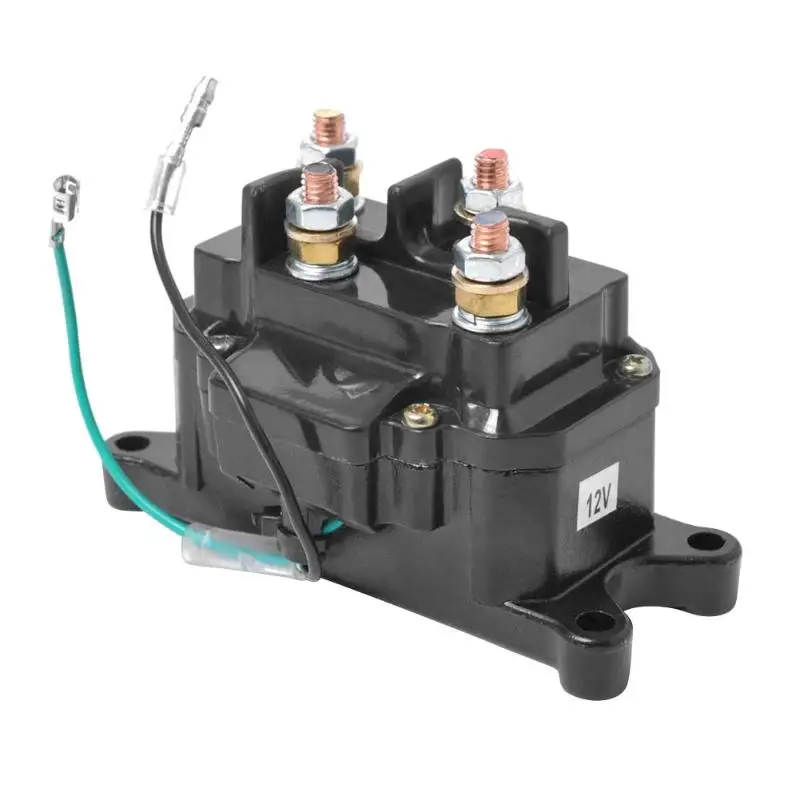 Triumilynn 12V Solenoid Relay Contactor /& Winch Rocker Thumb Switch Combo for ATV UTV