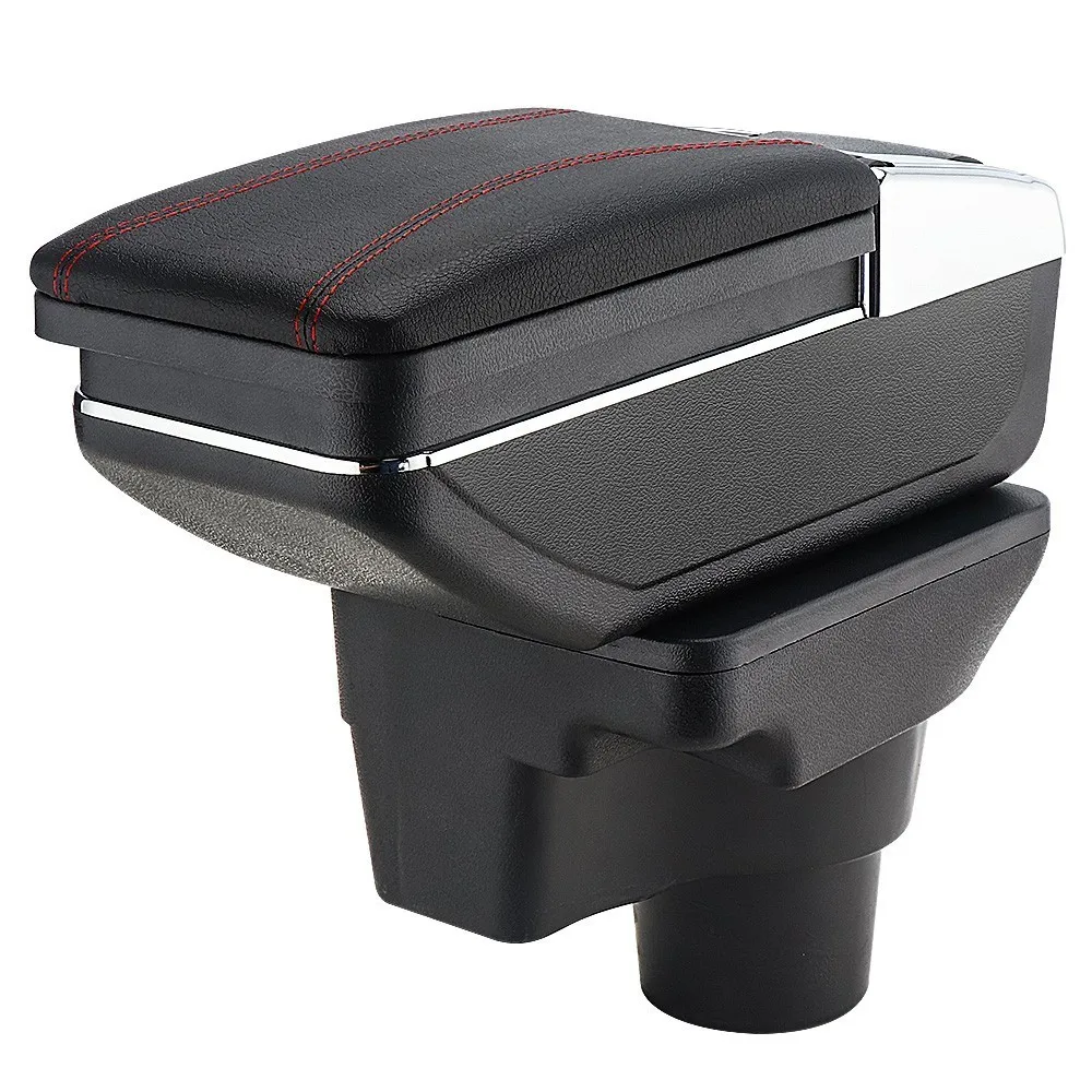 

KEMiMOTO Armrest Box For Kia Rio 4 Central Store Content Organizer 2017 2018 Car Styling Accessaries