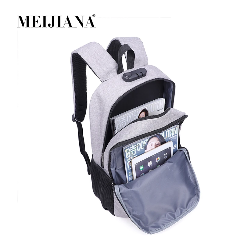 

MeiJiaNa With USB Charging 19 Years All New Computer Backpac And Men's Large-Capacity Anti-theft Backpack Password Lock