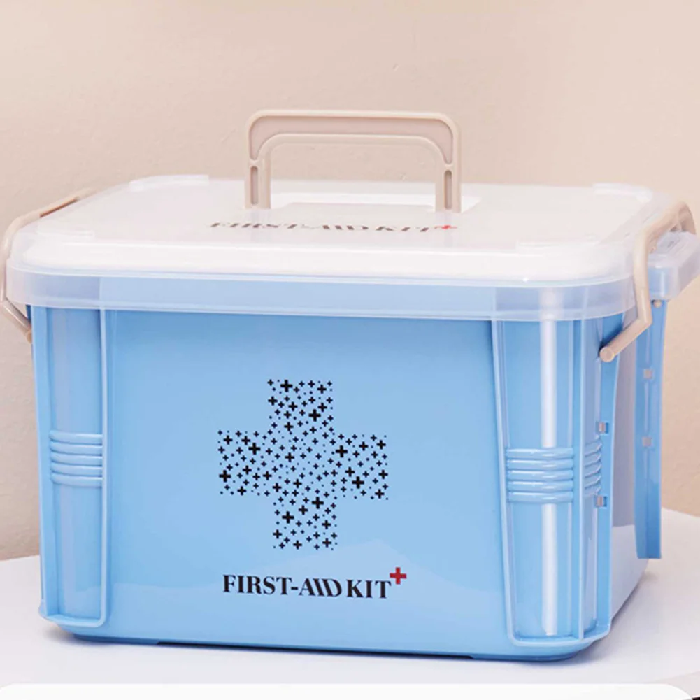 Hand held Container First Aid Box Storage Pill Holder Medicine