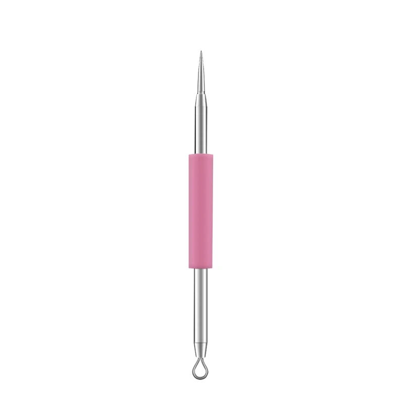 Silica Gel Blackhead Pimple Blemish Comedone Acne Extractor Remover Tool Set Kit Acne Treatment Black Deep Cleansing