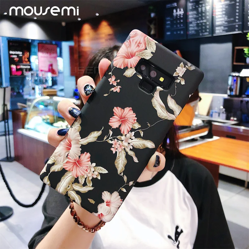 Чехол MOUSEMI S8 для Samsung Galaxy жесткий чехол с цветком S9 Plus S7 Edge Note 8 9 светящиеся