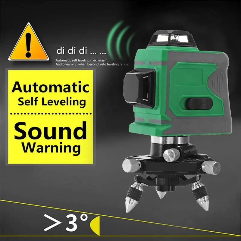 

Wholesale 12 Lines 3D Level Self-Leveling 360 Horizontal And Vertical Cross Super Powerful Green Laser Beam Line
