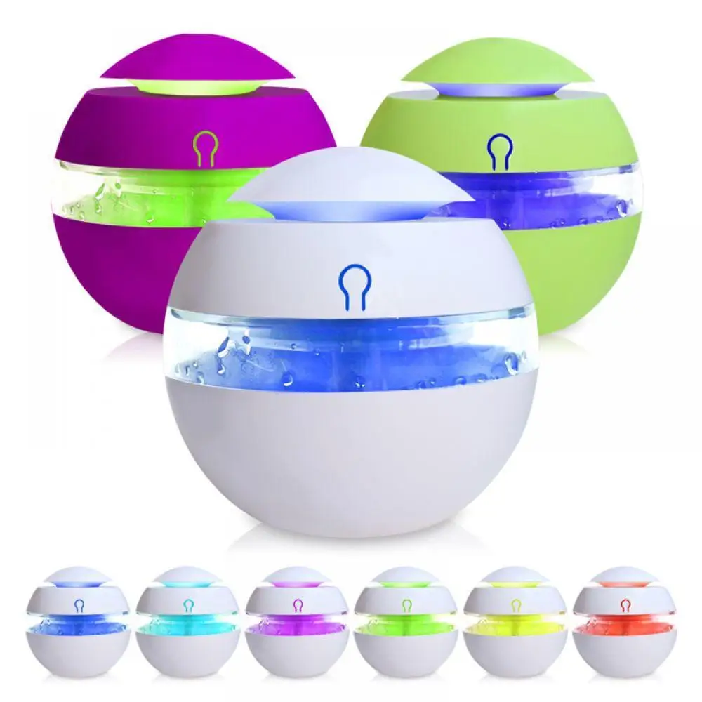 

DC 5V Ultrasonic Air Aroma Humidifier Color LED Lights Electric Aromatherapy Essential Oil Aroma Diffuser For Car Home Office.