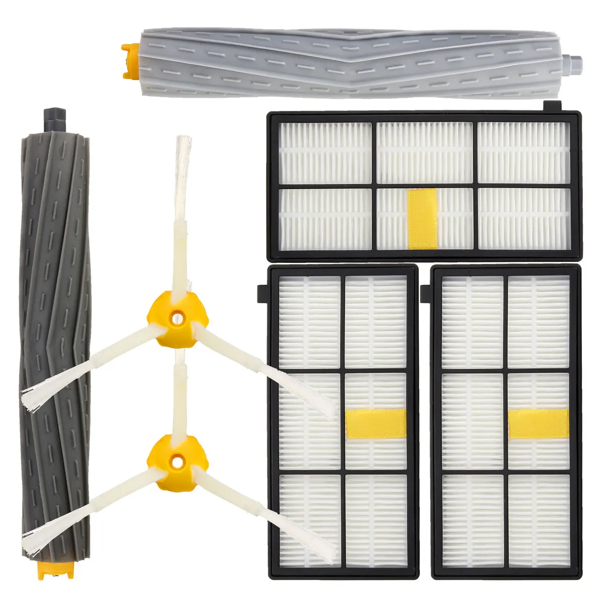 

7Pcs Tangle-Free Debris Extractor Hepa filter brush kit for i Robot for R oomba 800 900series 870 880 Robot vacuum cleaner parts