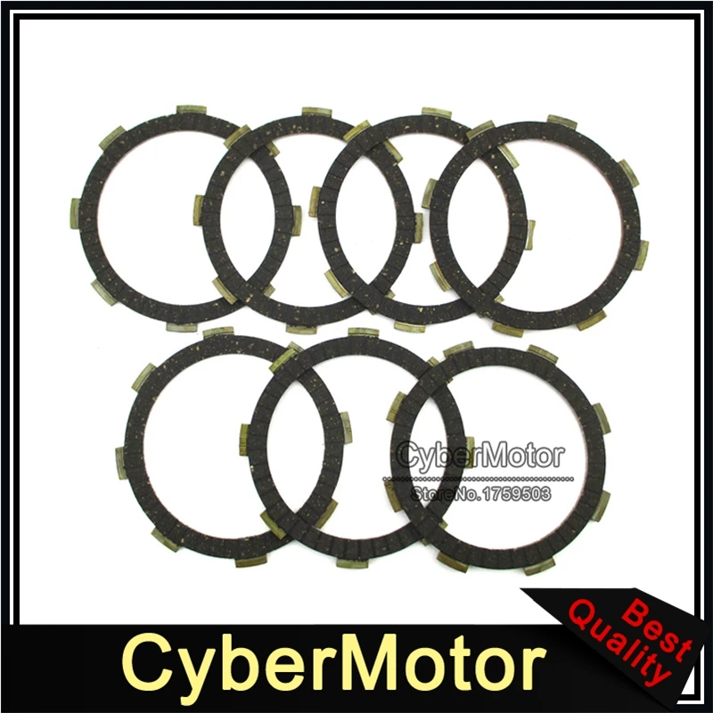 7pcs/Pack Engine Clutch Friction Plate For CG CB 200cc 250cc ATV Quad Dirt Motor Bike Motorcycle