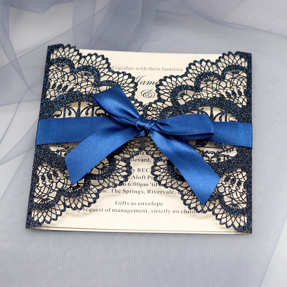  Wedding Bridal Shower Birthday Anniversary Party Cards 10pcs Laser Cut Butterfly Invitations Cards  - 33000480435