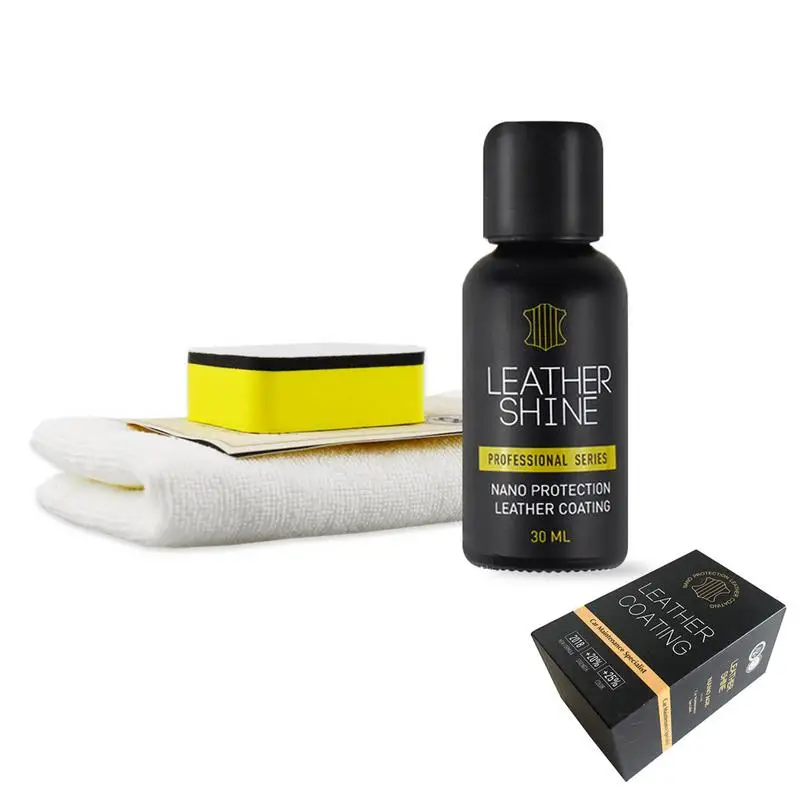 

New Style Nano Liquid Car Leather Care Interior Seat Glazing Moisturizing Protective Liquid Leather Maintenance Cotton Cloth