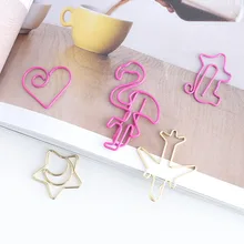 10 шт. Cosas Прекрасный Сердце Корона Звезда фотофайлы Ремесло Мода маркировка клип металлический зажим для бумаги Закладка