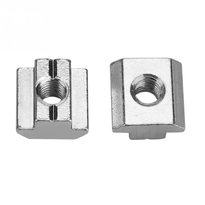 

50Pcs/set Carbon Steel Hammer Nuts Sliding T-slot Nut for Aluminum Profile Accessories Fastener screw nut