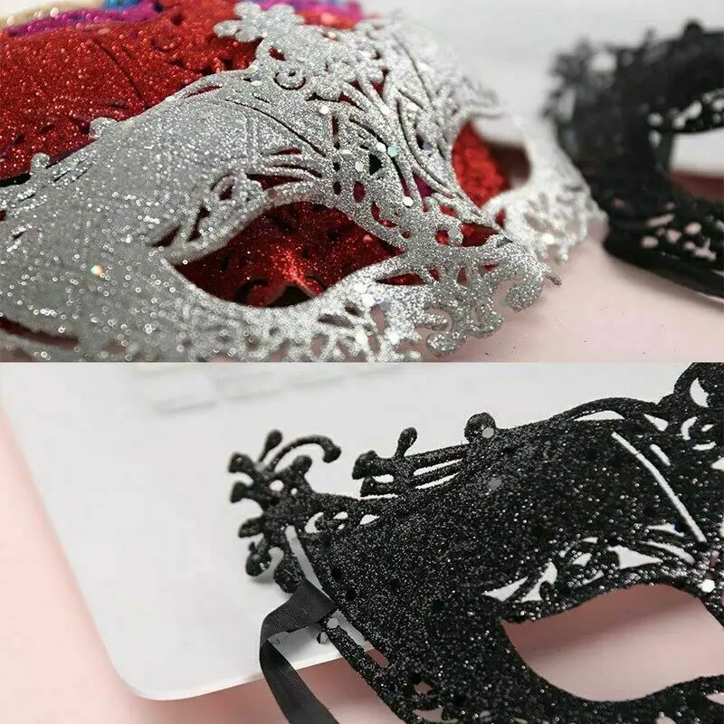 

Sexy Women Black Lace Cosplay Mask Venetian Fairy Masquerade Party Ball Prom Costume Charms