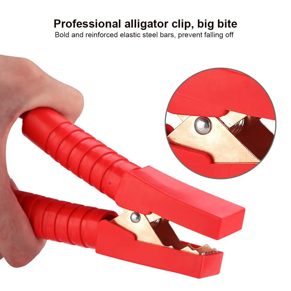 Coche Jumper Cables de la batería con cobre Clip de comenzar 13.1FT Anti-fuga de la batería Cable de puente