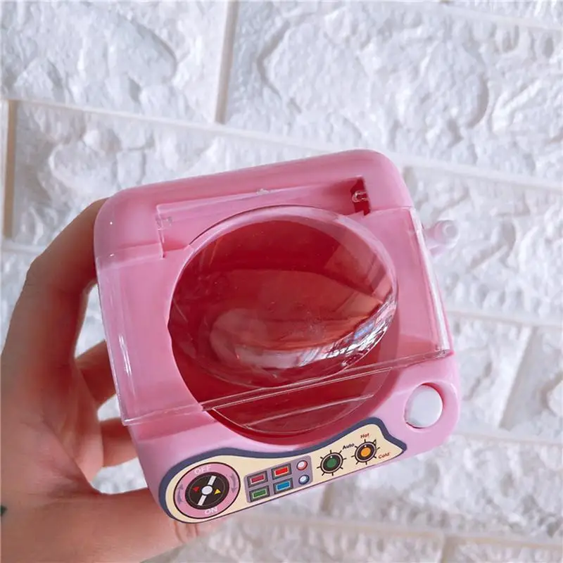 1 шт. мини-стиральная машина игрушка электрическая детская игрушка для ролевых игр Розовый Красный Имитация Live-action стиральная машина