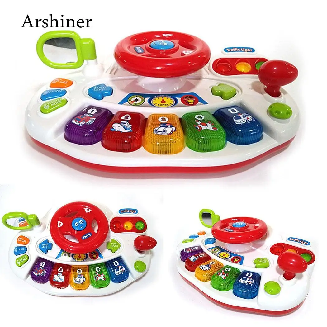 Education Early Over 6 music monthes Musical Puzzle and Machine Toys Multi-function Lighting Learning Cartoon Instrument