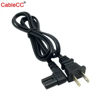 

Zihan USA 2pin Male to 90 Degree Right Angled IEC 320 IEC320 C7 Power Supply Cord cable 1M 100cm 3ft