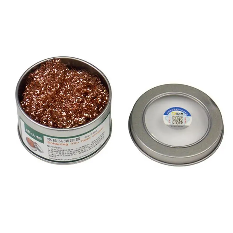 Electric Soldering Bit Cleaner Desoldering Tin Wire Mesh Filter For Machine Parts Molds Welding Iron Tips Steel Wire Ball