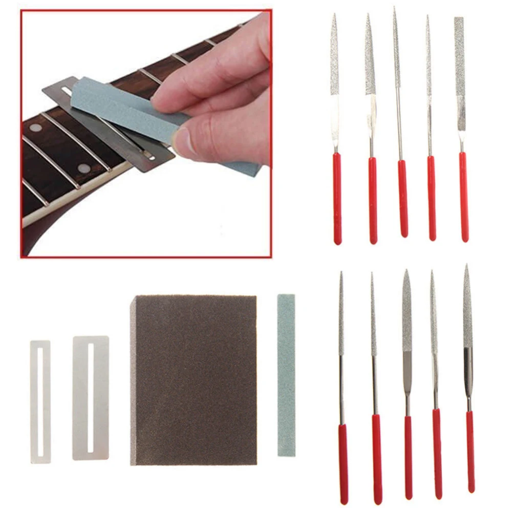 Buy 14pcs/Set Guitar Fret Repairing Tool Set Guitar