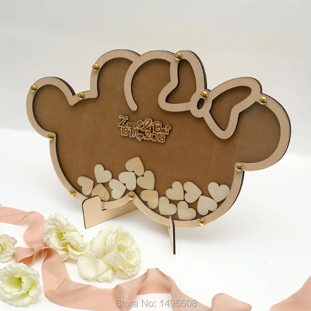 Guestbook in Legno Personalizzato con Albero della Vita e Cuoricino - Regalo  Anniversario Nozze d'Oro