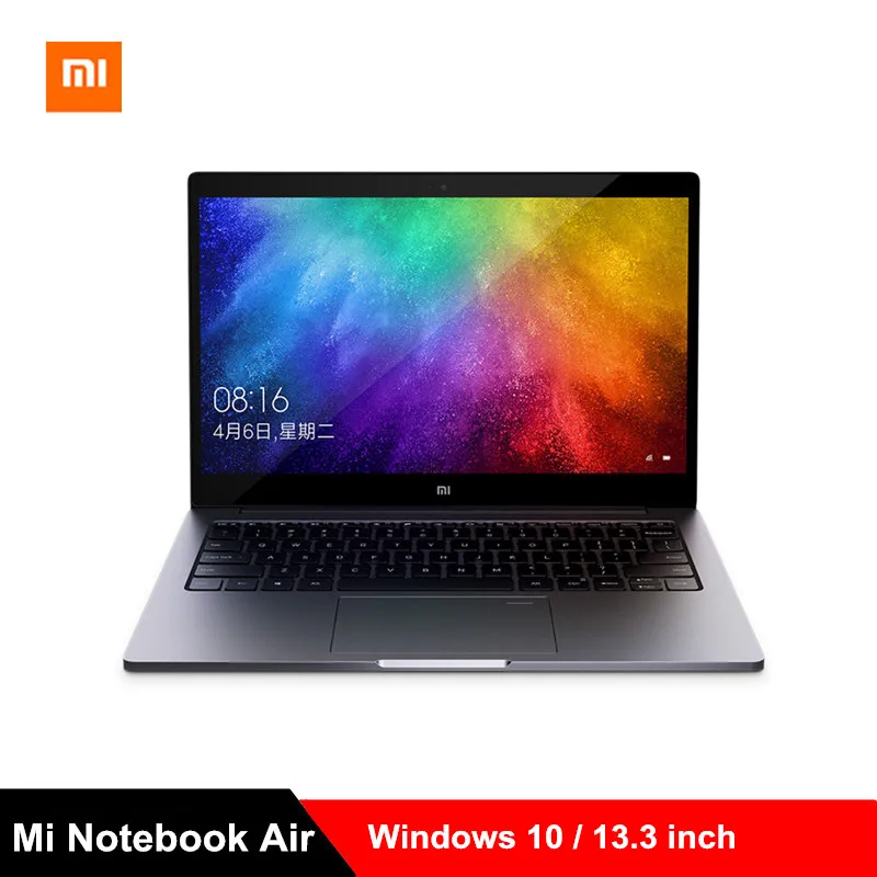 Xiaomi Mi Тетрадь Air 13,3 ''Win10 Intel Core I5-8250U/I7-8550U Dual Core 2,5 GHz 8 GB Оперативная память 256 GB SSD отпечатков пальцев ноутбуки