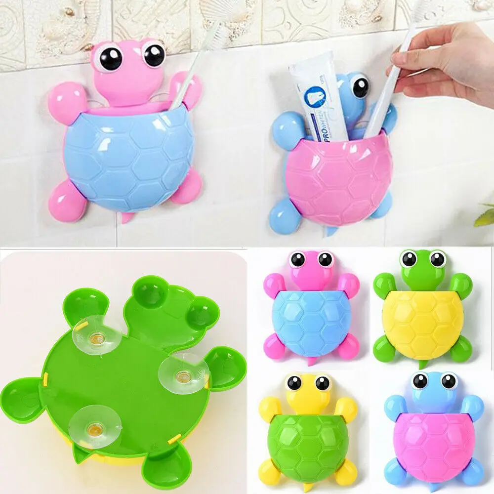 

Bathroom Tortoise Toothbrush Holder Suction Tortoise Toothpaste Wall Sucker