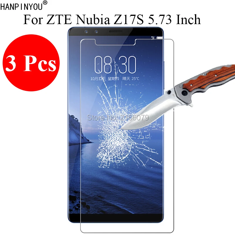 3 шт./лот новинка 9 H 2.5D закаленное стекло защитная пленка для ZTE Nubia Z17S 5 73 &quot+ чистые