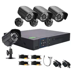 8CH CCTV системы 720 p DVR комплект 4 шт. для камеры наблюдения системы скрытого видеонаблюдения