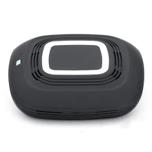 Двойной USB автомобильный очиститель воздуха/Очищающая коробка только(благородный черный) Очистка воздуха беспроводной зарядный хост