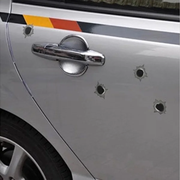 Автомобильные наклейки и наклейки, имитация Bullethole Shothole, наклейки для автомобиля, авто, шлема, мотоцикла, декоративные наклейки на окна