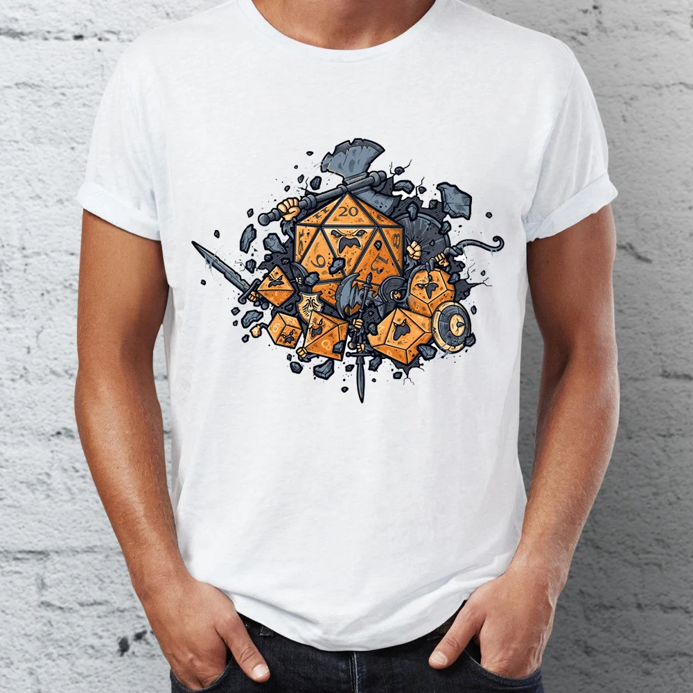 

T Shirt men fashions anime print Link Dungeons and Dragons Gaming Funny Awesome Tee tops short sleeves streetwear men tshirt