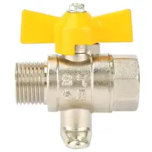 DN15 латунный женский наружный шаровой клапан для газа воды и нефти 1.0MPa Новинка