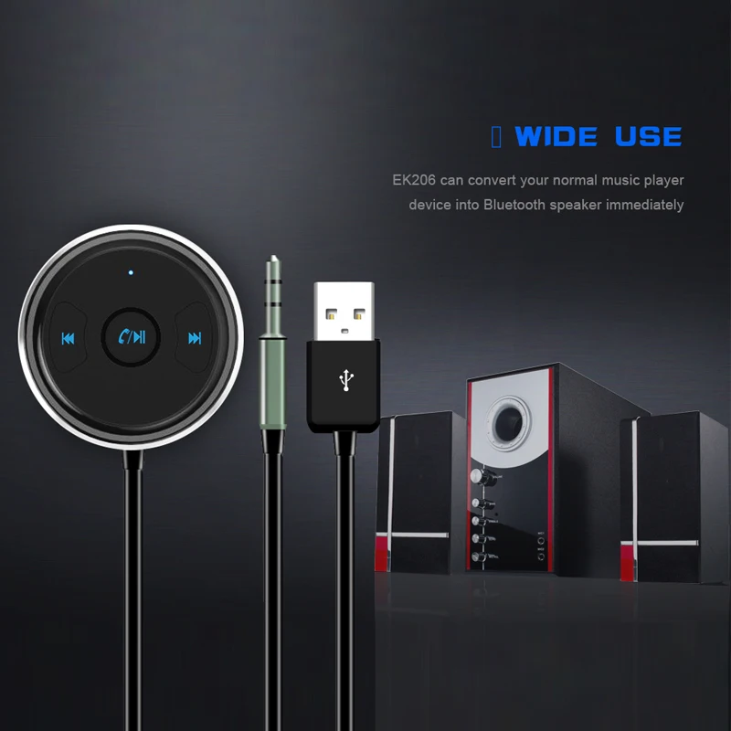 ANLUD Bluetooth Автомобильный приемник беспроводной аудио адаптер Handsfree USB AUX плеер