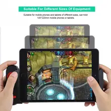 PG-9100 беспроводной Bluetooth геймпад Телескопический одной рукой ручка игровой джойстик держатель