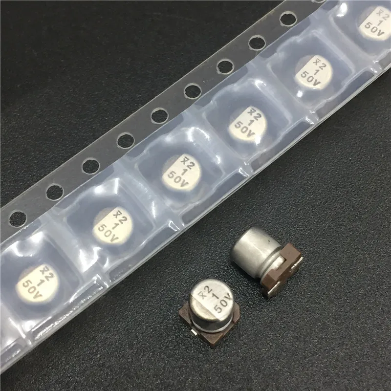 10Pcs/100Pcs 1uF 50V NICHICON WX series 4x5.4mm 50V1uF Chip type SMD Aluminum Electrolytic Capacitor | Электронные компоненты и