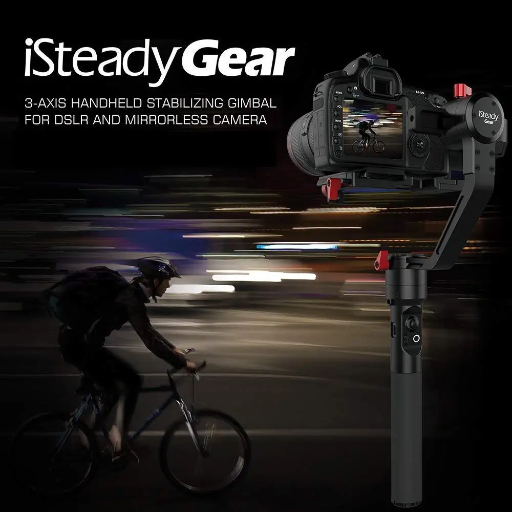 

Hohem iSteady Gear 3-axis Handheld Gimbal Payload 2.5kg for DSLR / Mirrorless Camera