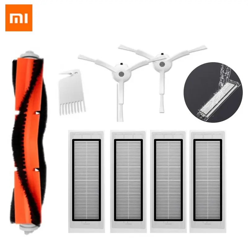 

XIAOMI Robot Vacuum Cleaner Side / Rolling Brushes HEPA Filters Replacements for Roborock Mi Robot Vacuum Cleaner