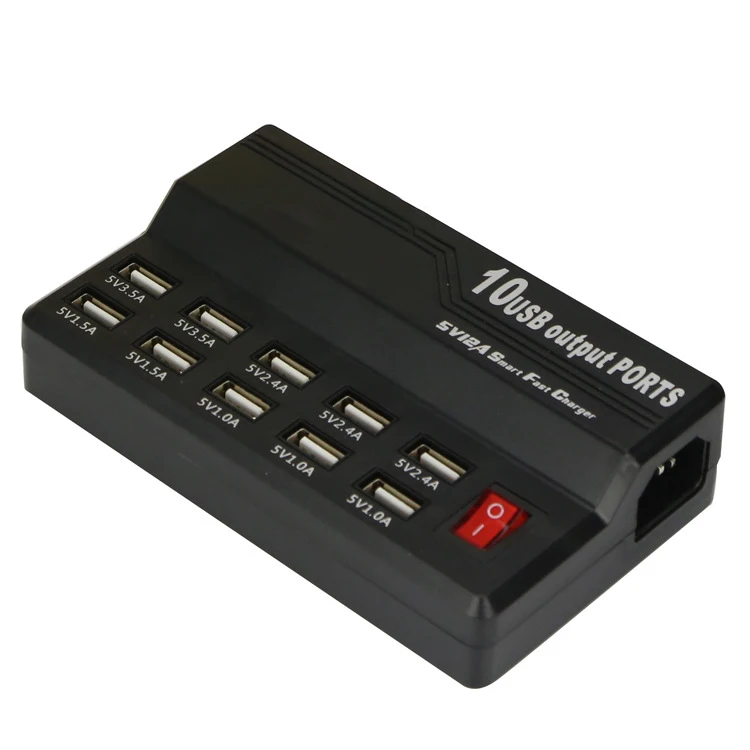 Универсальное 5V 1 5 V 5A портативное 12 портов Usb настенное зарядное устройство