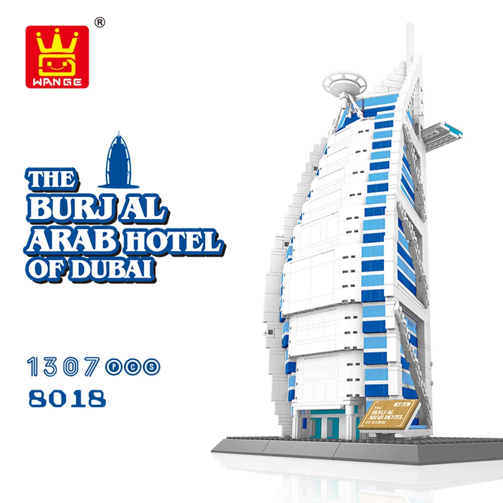 

The Burjal Arab Hotel of Dudai Building Blocks Model World's Great Architecture Series Famous Building Model Blocks Bricks