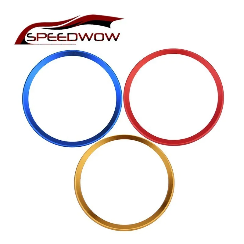SPEEDWOW алюминиевый чехол для украшения рулевого колеса с отделкой салона