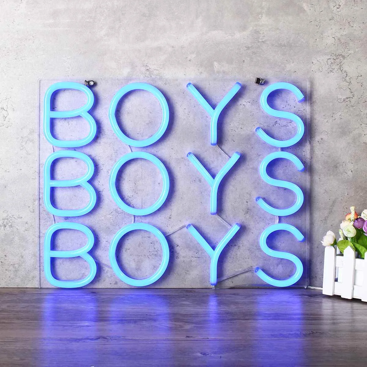 

10''x10'' BOYS Neon Sign Light Beer Bar Pub Party Decoration Home Room Wall Ornaments Gifts 25x25cm US Plug