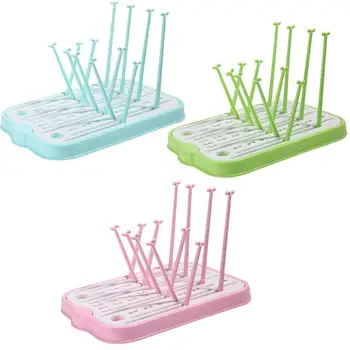 

Baby Milk Bottle Drying Rack Storage Nipple Shelf Cleaning Fruit Cup Holder Nipple Shelf Baby Pacifier Feeding Cup Holder for Ki