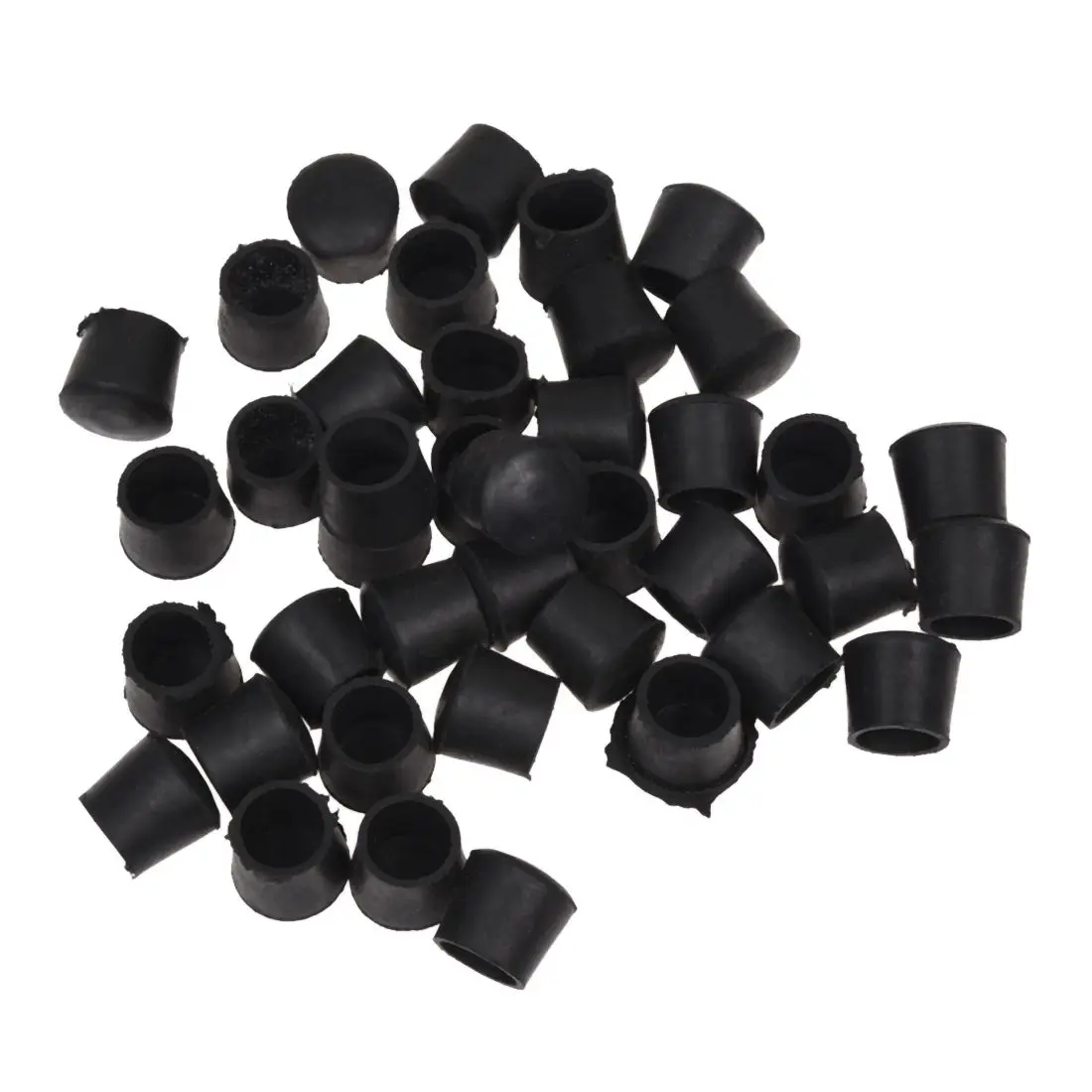 

Promotion! 40 Pcs Black Rubber Chair Table Feet Pipe Tube Tubing End Caps 14mm