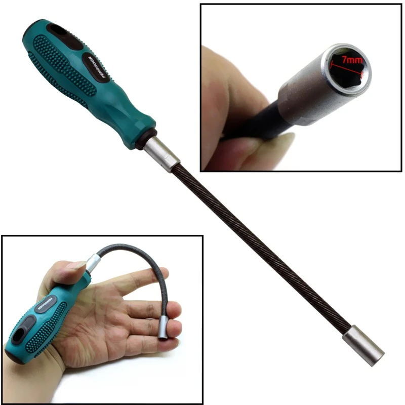 

WSFS Hot PENGGONG Socket Screwdriver Flexible Hex Flex Manual Socket Screwdriver Hand Tools