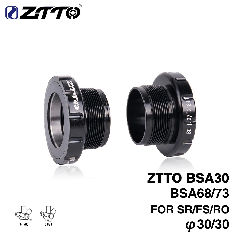 ZTTO BSA30 BB68 БСА 68 73 MTB дорожный велосипед внешний подшипник Нижние Винты держатели