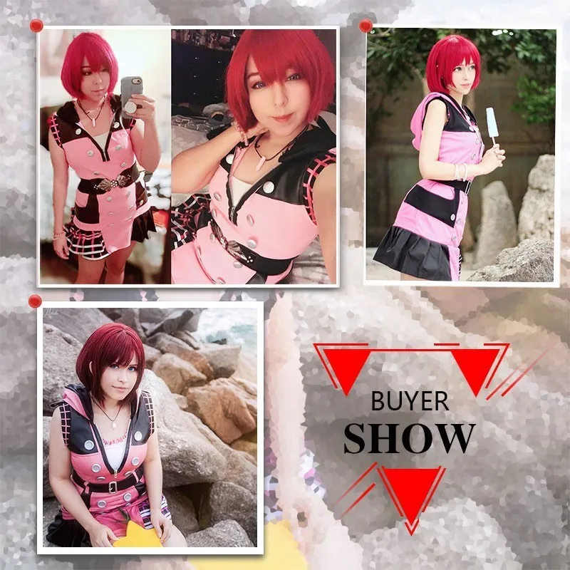 Anime Game Kingdom Hearts 3 Dream Drop Distance Cosplay Kairi Princess of Heart Costume Carnival Adult Halloween Party Dress