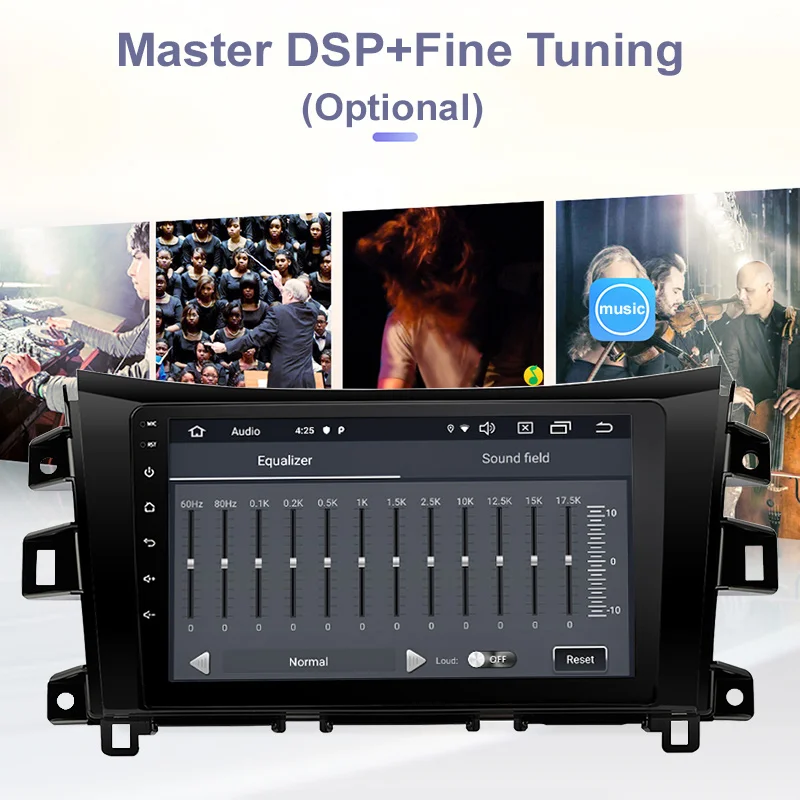 Top FUNROVER android 9.0 2.5D+IPS car dvd gps player For Nissan Navara Frontier NP300 2011-2017 radio navigation navi stereo DSP RDS 3