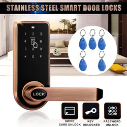 Новые электронные цифровой Keyless код клавиатуры безопасность Интеллектуальная блокировка клавиатуры пароль работа + 5 шт. радиометка